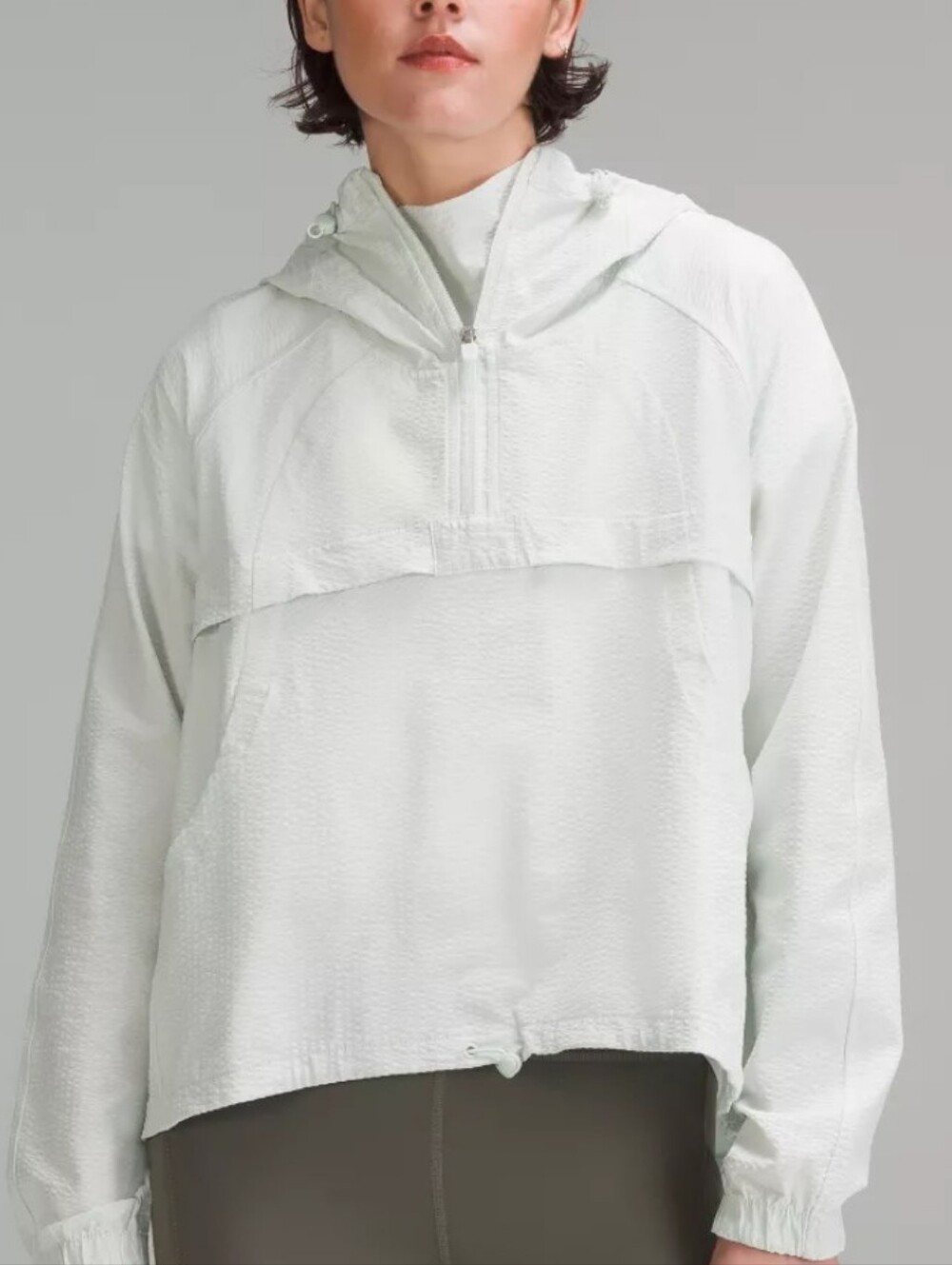Lululemon Lightweight Women's White Pullover Hooded Jacket
